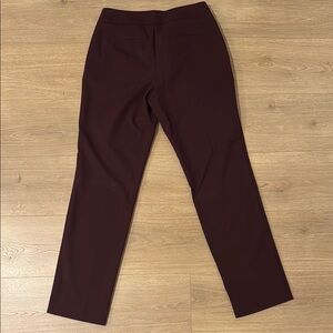 Ann Taylor Factory Burgundy Maroon Trousers Dress Pants size 4
